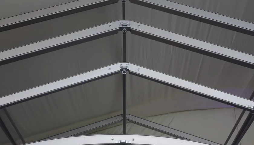 Inside of Marquee Structure Roof